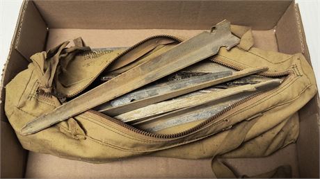 Vintage Small Military Bag & Misc.