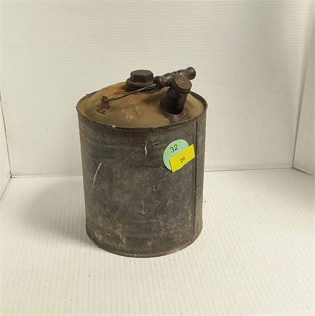 Vintage Galvanized Metal Gas Can