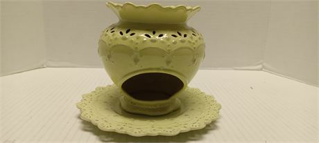 Yankee Candle Tart Warmer & Tea Light  & Dish