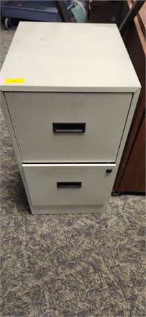 2 Drawer Filing Cabinet With Hanging Folders & Tabs