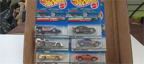 Six vintage collectable hotwheels