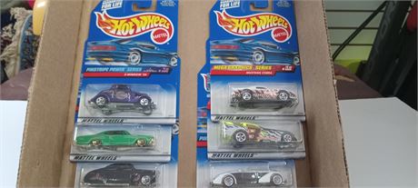 Six vintage collectable Hot Wheels