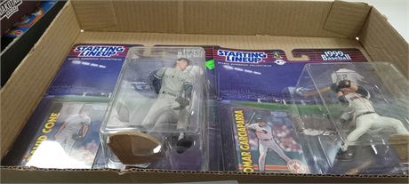 Starting line up baseball figures