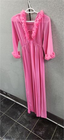 Vintage Long Pink Night Gown