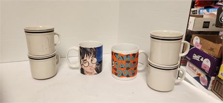 Lot of coffee mugs