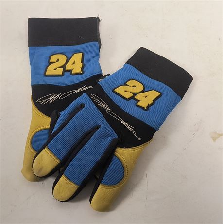 Jeff Gordon Nascar Gloves. Size Large