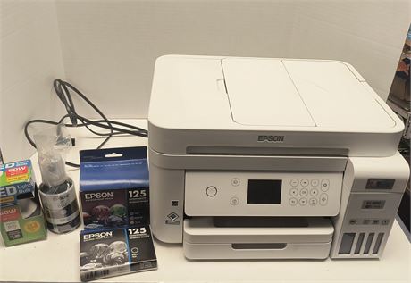 Epson Printer & LED Light Bulb & Printer Ink