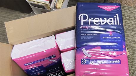 Prevail Daily Pads. 33 Count Regular