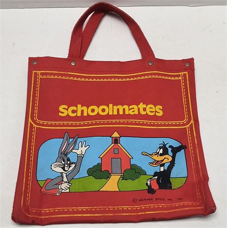 1982 Warner Bros. Schoolmates Canvas Bag