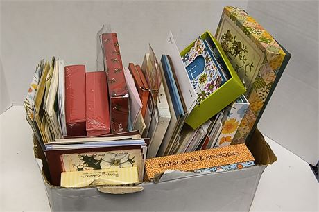 Lot Of Greeting Cards & Stationary & Misc. Items