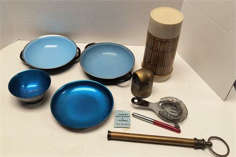Paul Revere & Oneida Bowls & Aladdin Thermos & Misc, Items