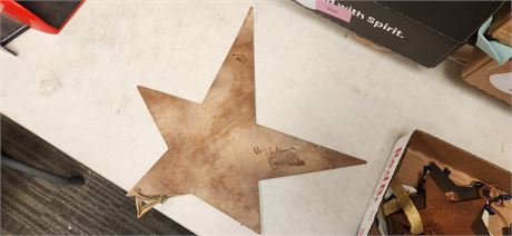 Metal Decorative Star & Various Items