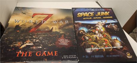 World War Z & Space Junk Board Games