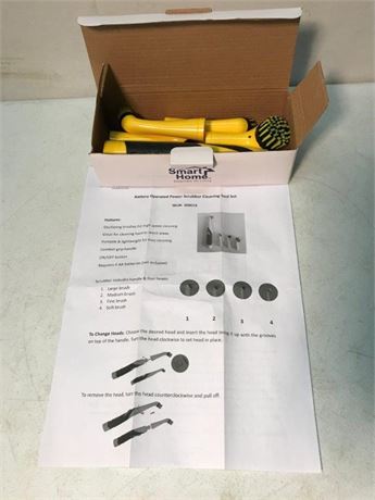 SmartHome Battery Operated Power Scrubber Cleaning Tool Set