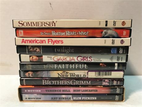 Stack of 10 DVD's (#2)