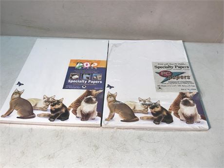 2 Packs of Cat Specialty Paper