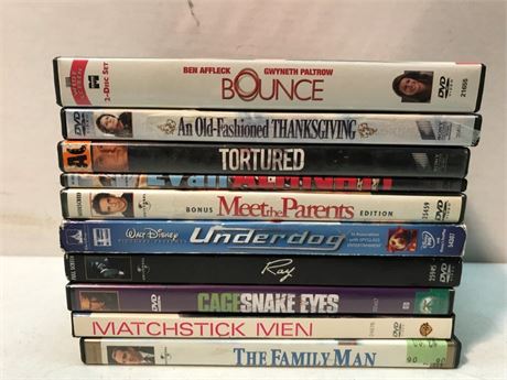 Stack of 10 DVD's (#7)