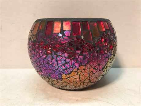 Mosaic Style Glass Bowl