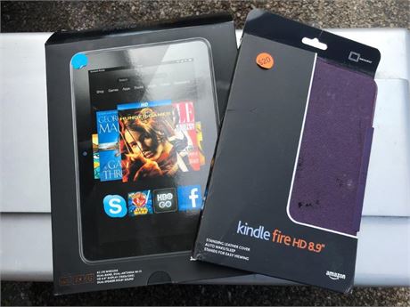 Amazon Kindle & Case