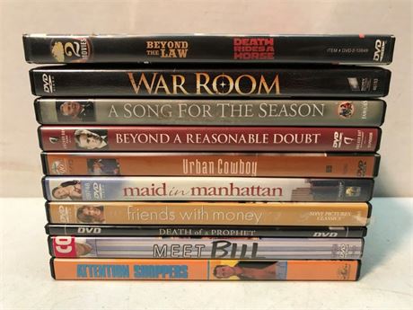 Stack of 10 DVD's (#3)