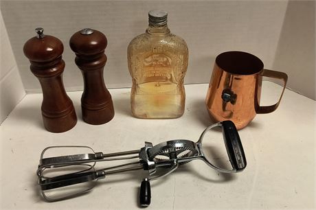 Vintage Mixer & Wood Salt & Pepper Shakers & Misc. Items