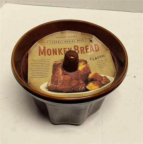 Williams Sonoma Ceramic Baking Mold Monkey Bread
