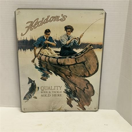 Heddon's Metal Sign