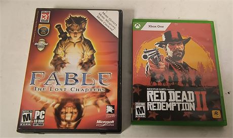 XBOX One Red Dead Redemption 2 & Fable The Lost Chapters PC Game