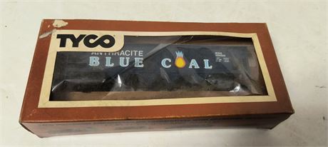 Vintage Tyco Hopper Car Billboard Blue Coal Car. Ho Scale Electric Train