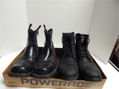Sketchers Combat Boots. Size 6.5 & Express Combat Boots Size 9