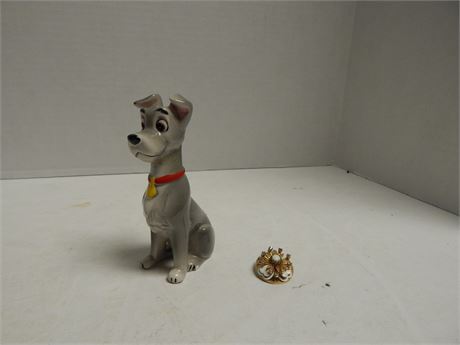 Vintage Lady And The Tramp Figurine & Misc.