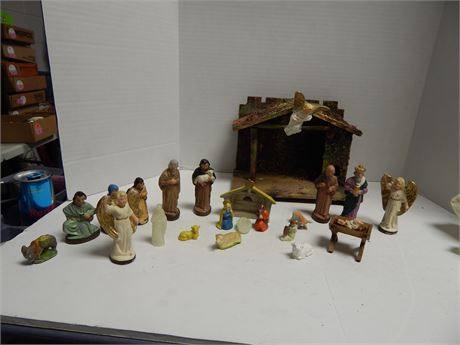 Vintage Christmas Nativity Set