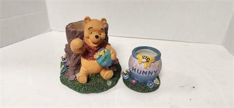 Winnie The Pooh And Honey Pot Collectible Statues