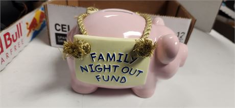 Family Night Out Fund Piggy Bank