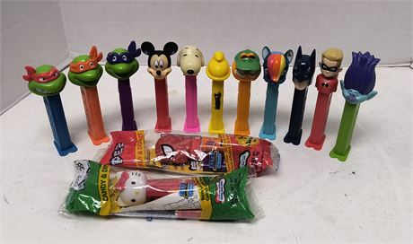 various Pez Dispensers
