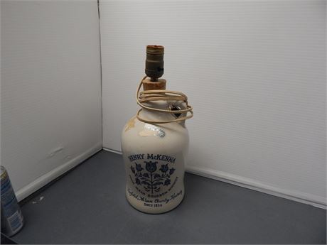 Henry McKenna Sour Mash Bourbon Whiskey Lamp
