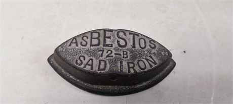 Vintage Asbestos Sad Iron
