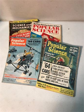 (RESALE) Vintage Popular Science & Science and Mechanics Magazines