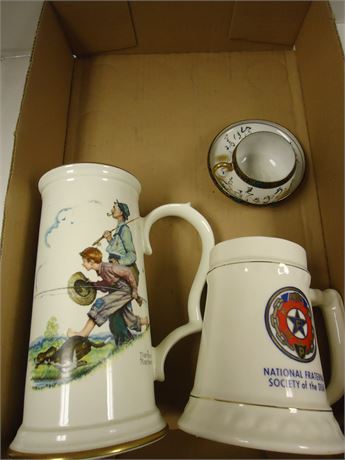 Thomas Kinkade Collectible Beer Stein & Misc. Glassware