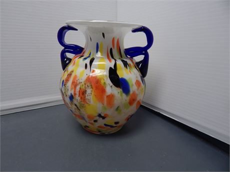 Multi Color Glass Vase