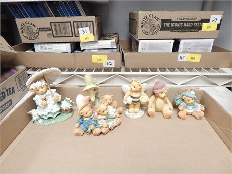 Various Cherished Teddies Figurines