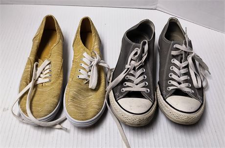Converse All Star Shoes. Size 9 & Yellow Shoes Size 11