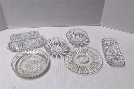 Lot Of Clear Glassware