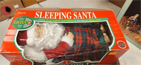 Vintage Telco Sleeping Santa Decoration