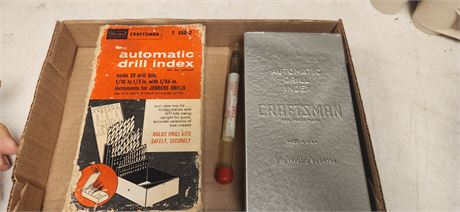 Craftsman Drill Index & Carbide Masonry Tipped Drill Bit