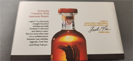 Lot Of 5 Legent Bourbon Wood Shelf Talkers Advertisement