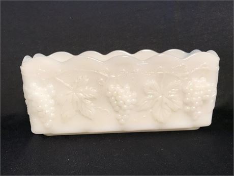 Vintage Anchor Hocking Fire King Rectangular Vase