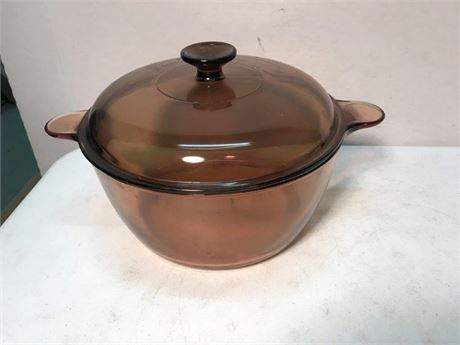 4.5L Vision Corning France Glass Dutch Oven & Lid