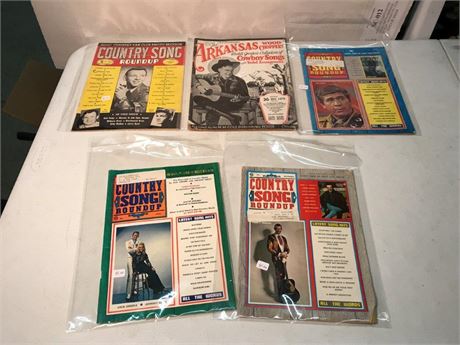 Stack of 5 Vintage Country Magazines