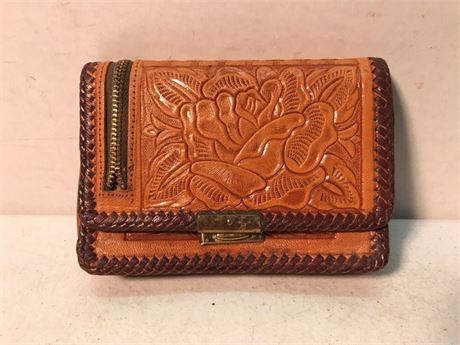 Genuine Leather Mirrored Purse